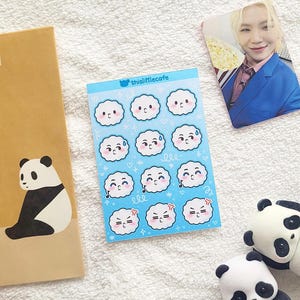WOOZI MINITEEN STICKER Bogen | Siebzehn süße Chibi Charaktere |  Kpop K-Pop Deco, Dekor Journaling Aufkleber