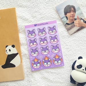 WONWOO MINITEEN STICKER Bogen | Siebzehn süße Chibi Charaktere |  Kpop K-Pop Deco, Dekor Journaling Aufkleber
