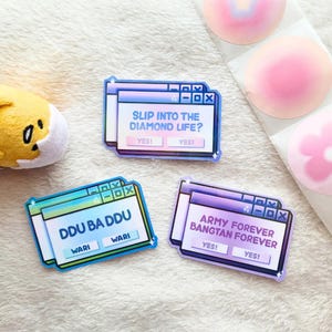 Btsvtexture Datei Aufkleber | Kawaii niedlich Bts Seventeen Txt | K-Pop Kpop | Laptop, Journaling, Wasserflasche gestanzte Aufkleber