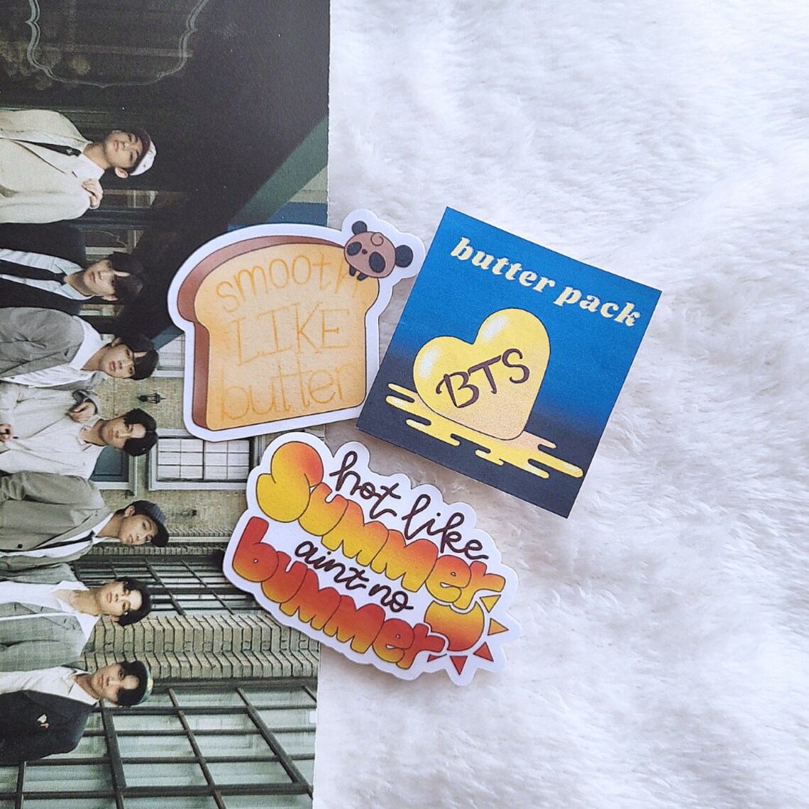 bts butter sticker pack autocollants bangtan die cut k pop