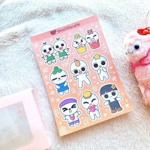 ATEEZ Chibi STICKER Bogen | Atz Teez mon | Kpop K-Pop Deco, Dekor Journaling Aufkleber