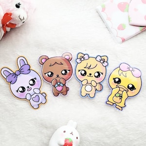 BLACKPINK ANIMAL STICKER | Kawaii Black Pink Chara Cute Kpop Fanmade Merch Stickers | Laptop, Journalling, Water Bottle Die Cut Sticker