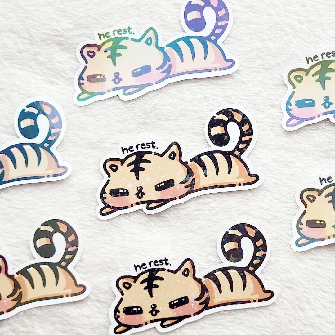 SEVENTEEN HOSHI Resting Tiger STICKER | Svt Cute Kpop Fanmade Merch ...