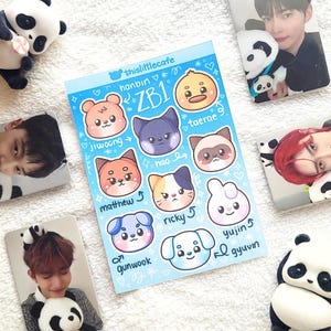 ZEROBASEONE STICKER Bogen | ZB1 Niedliche Chibi Figuren |  Kpop K-Pop Deco, Dekor Journaling Aufkleber