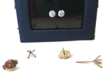 2 Carat Earth Mined Natural Diamond Stud Earrings - Timeless Elegance in 14k White Gold