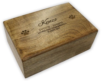 pet memorial box ashes