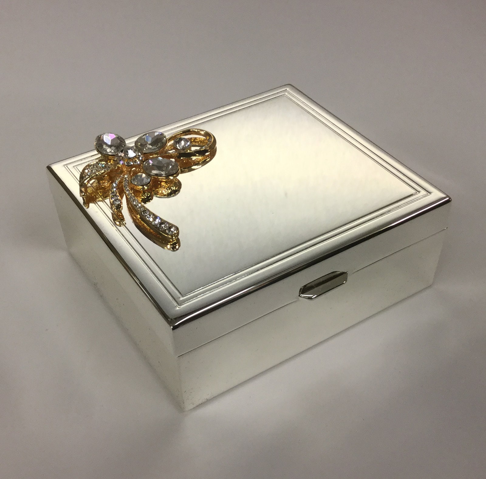 Personalised Silver Plated Trinket Box Perfect For a Mothers Etsy