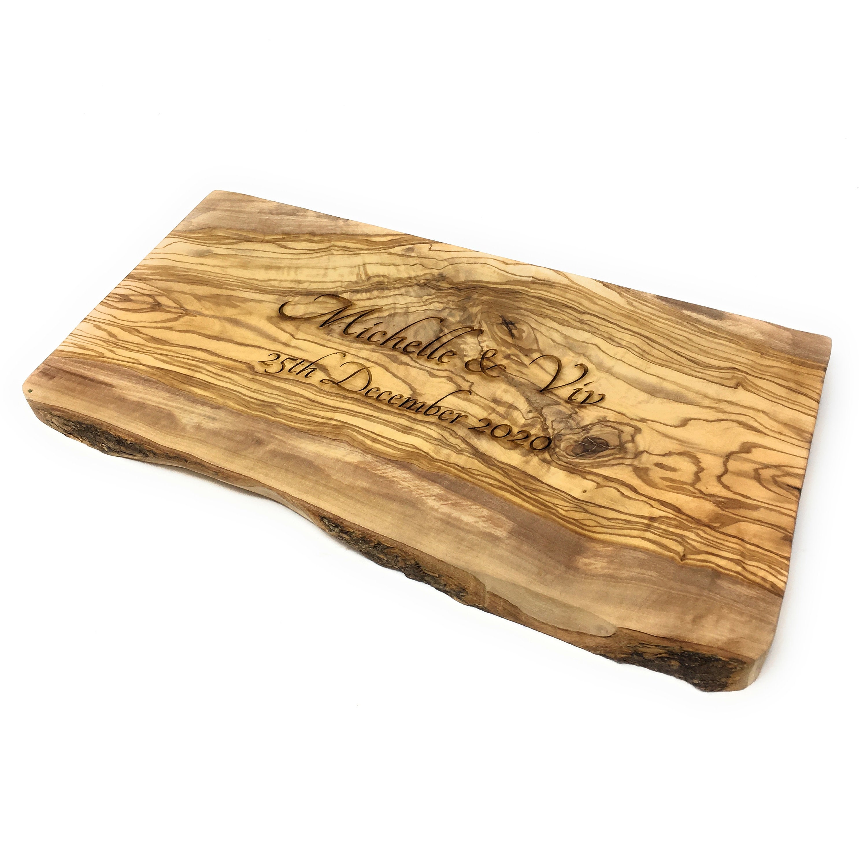 Personalised Olive Wood Rustic 34cm Chopping Board Perfect Etsy UK
