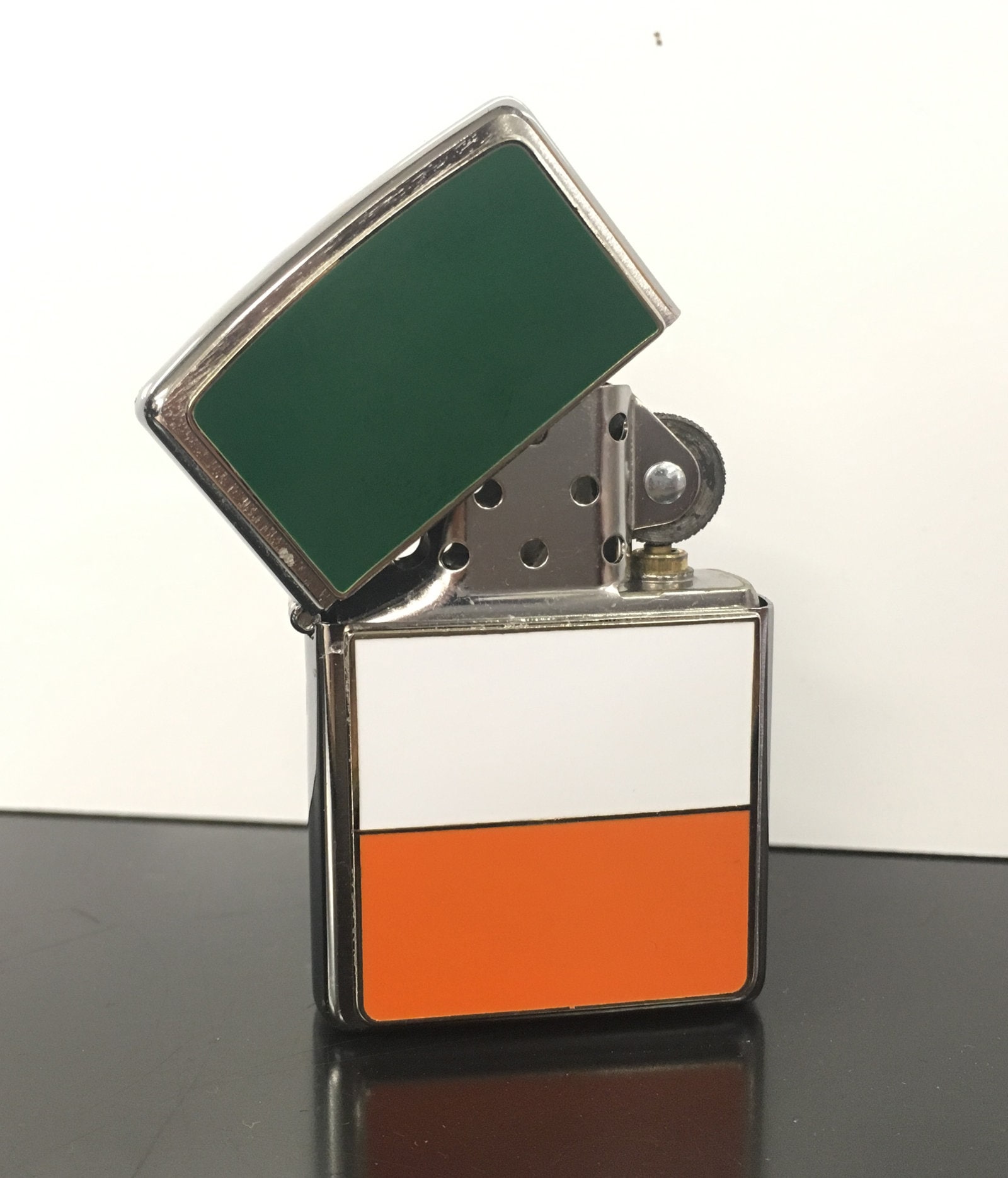 Personalised Irish Flag Brushed Chrome Genuine Zippo Lighter Etsy UK