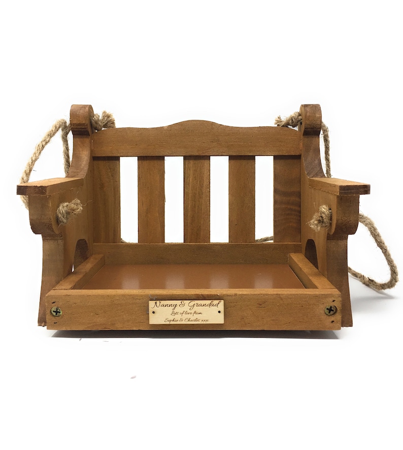 Personalised Wildlife World Bird Feeder Swing Seat Engraved Etsy UK