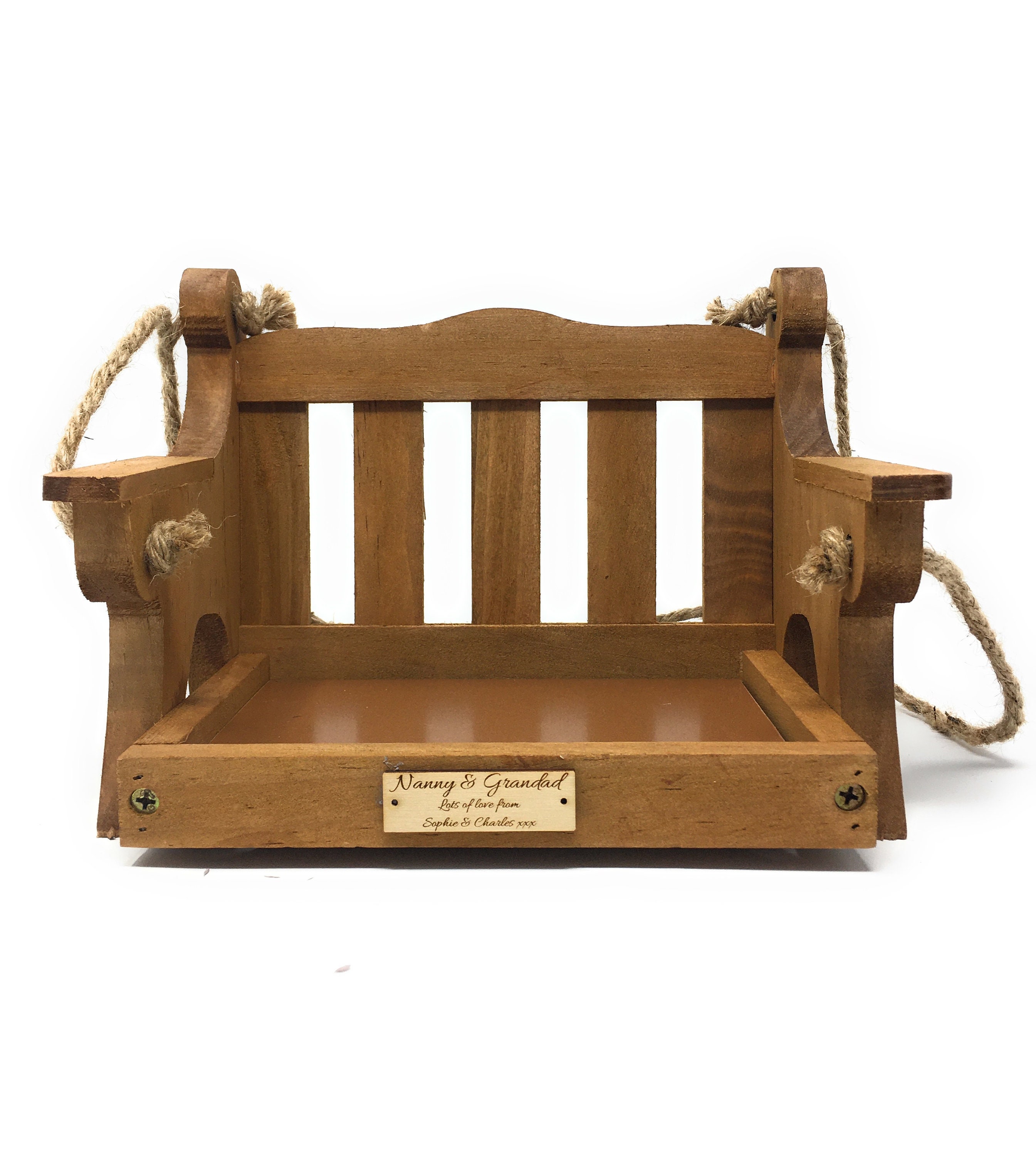 Personalised Wildlife World Bird Feeder Swing Seat Engraved Etsy UK