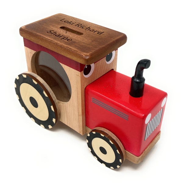 Wooden Money Box Etsy UK