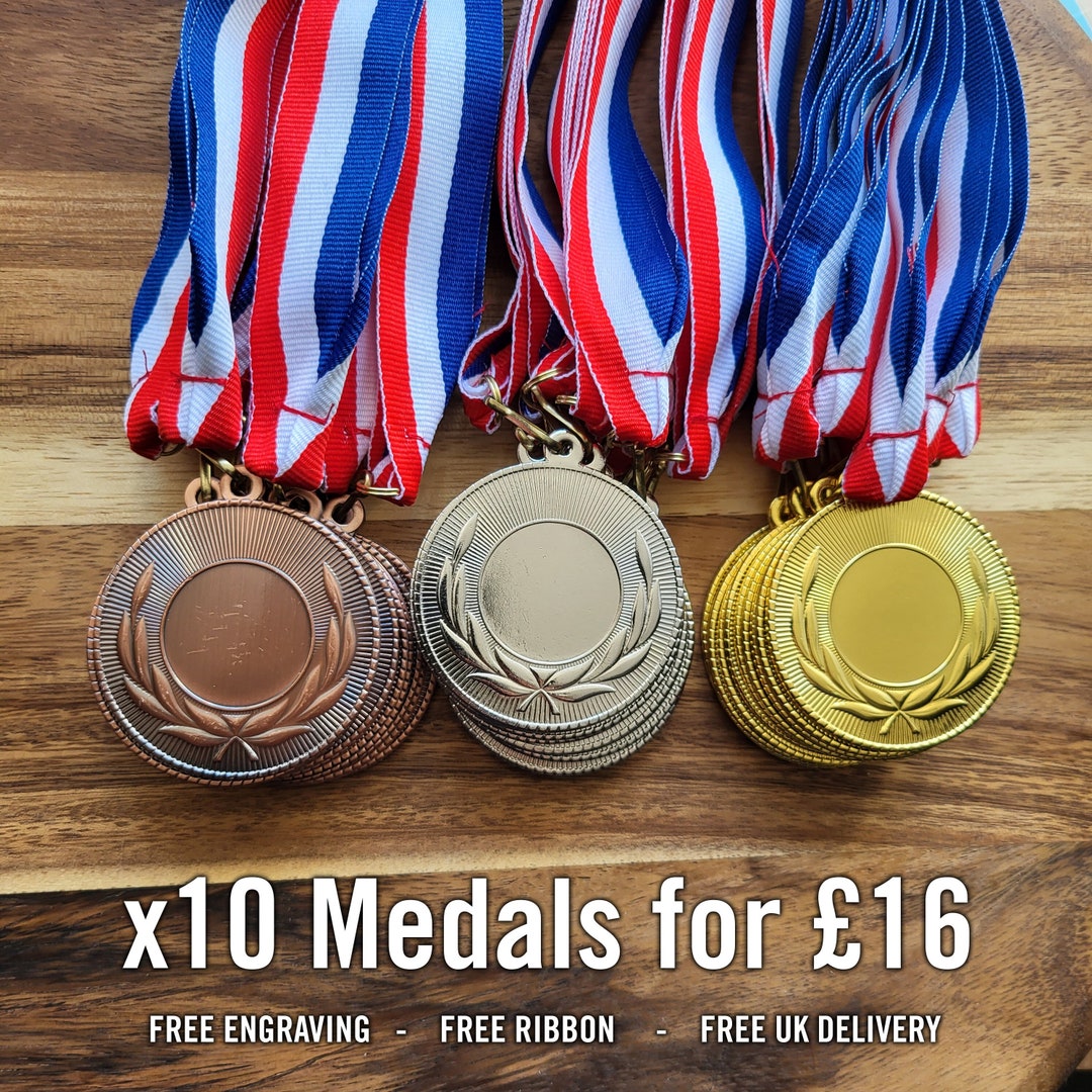 Personalised Medal, Any Sport/occasion, Gold Medal Silver Bronze, Metal Medal, Cheap Medals