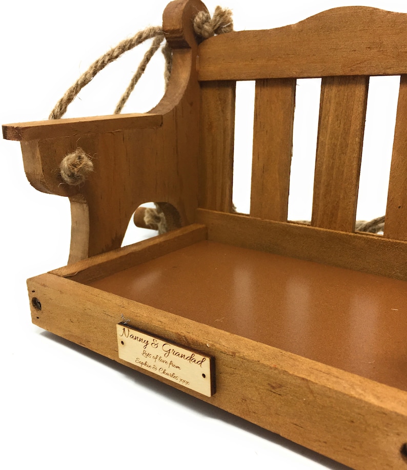 Personalised Wildlife World Bird Feeder Swing Seat Engraved Etsy UK