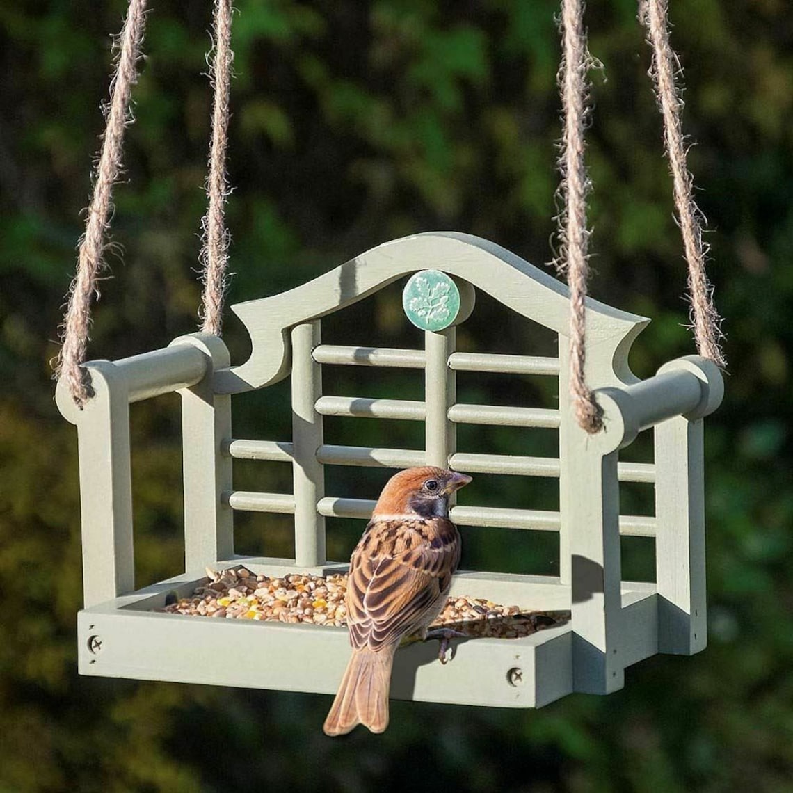 Personalised National Trust Bird Feeder Swing Seat Engraved Etsy