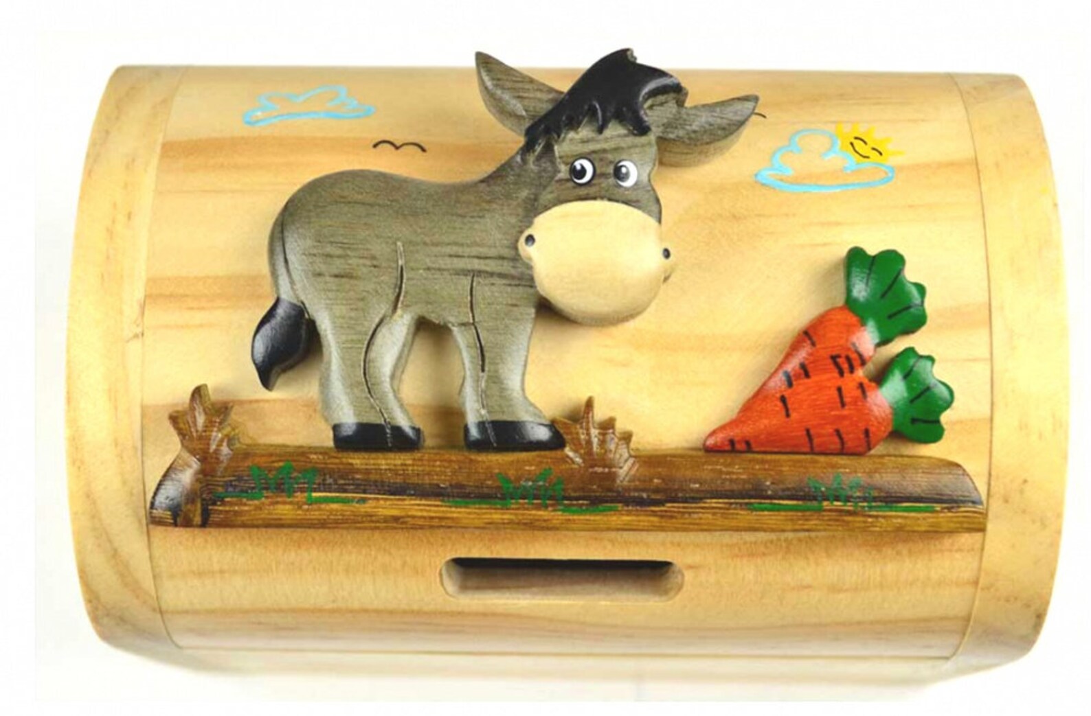 Personalised Wooden Donkey Hand Crafted Moneybox New Born Etsy