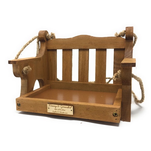 Personalised Wildlife World Bird Feeder Swing Seat Engraved Etsy UK
