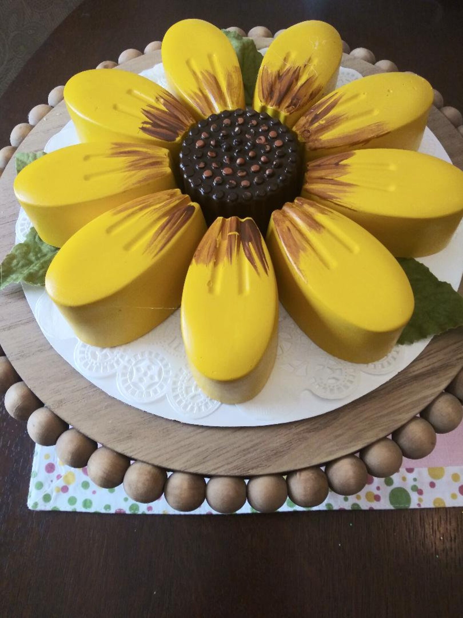 Yellow sunflower cake very unique Fake Bake Cake year Etsy