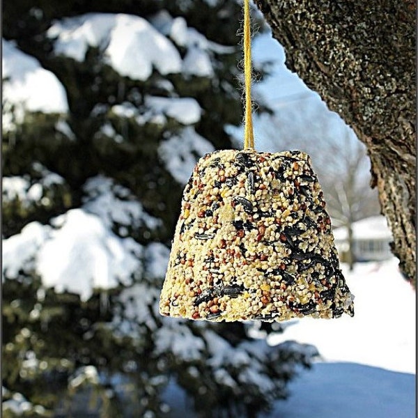 Bell bird feeders- wild bird food- birds- bells