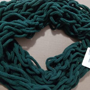 Dark green arm knit scarf- warm- cozy- green- fall- winter