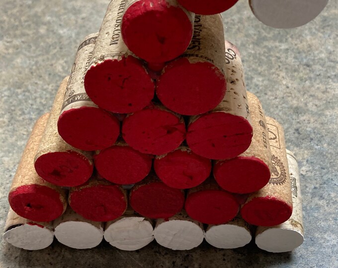 Wine Cork Santa Hat Etsy