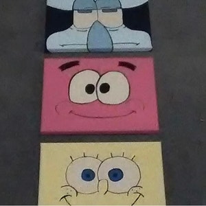 Spongebob themed paintings
