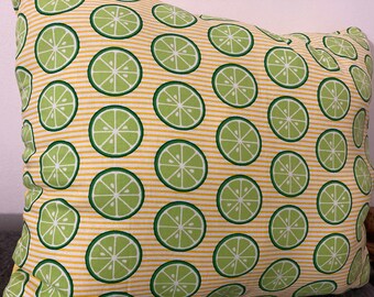 Key lime summer pillow- bed pillow- decor pillow