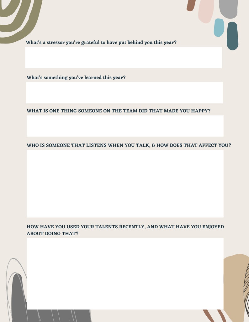 Gratefulness Worksheet Etsy Gratefulness Worksheet Etsy