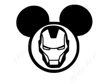 Iron Man Mickey Head SVG, Cricut, Shirt, Instant Download, Digital