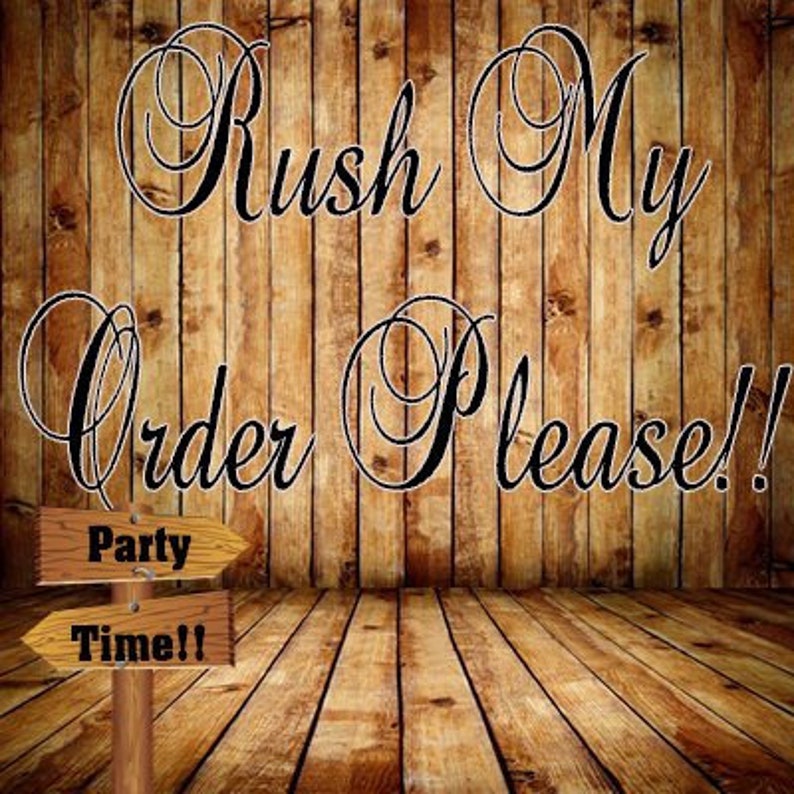 Rush Order Rush Order Fee