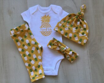 baby boy pineapple outfit