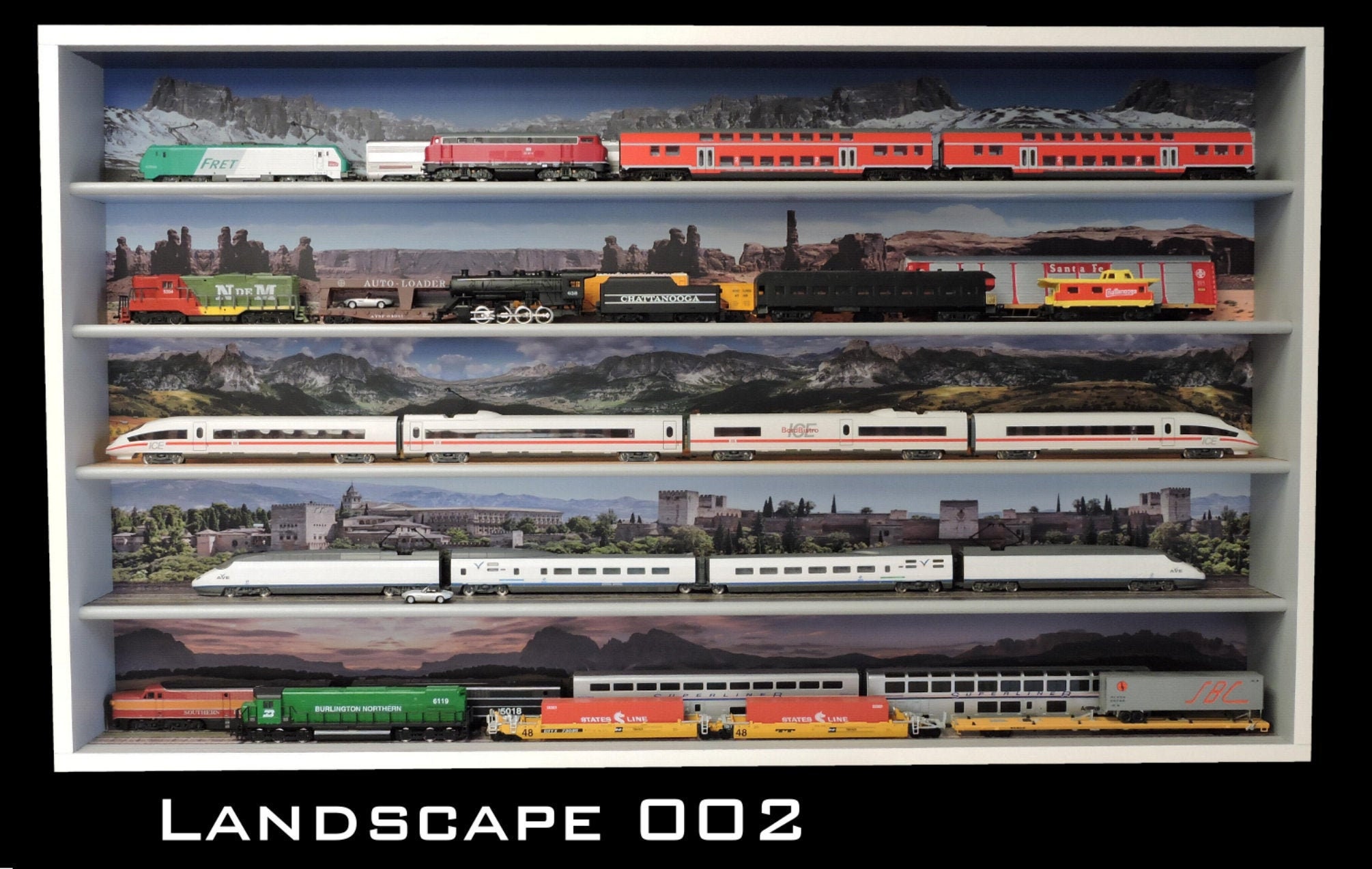 HO Train Display Case Train Storage Shelves for Etsy Canada