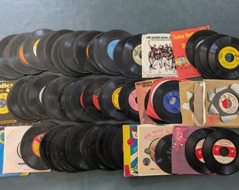 45 RPM Record Collection - 120 Rock & Roll and Miscellaneous