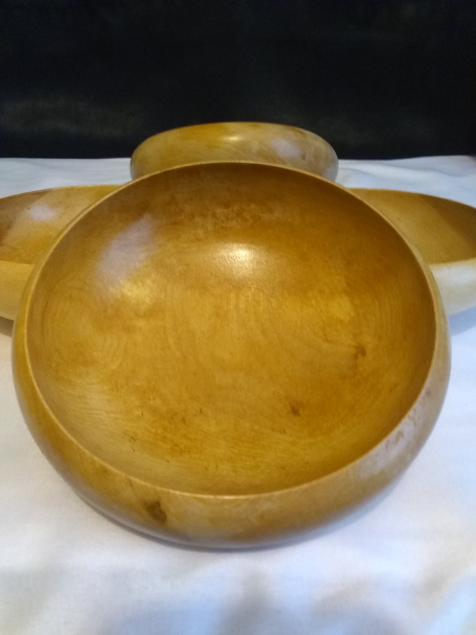 Japanese Wood Rice Bowl/japanese Wooden Salad Bowls/vintage Etsy