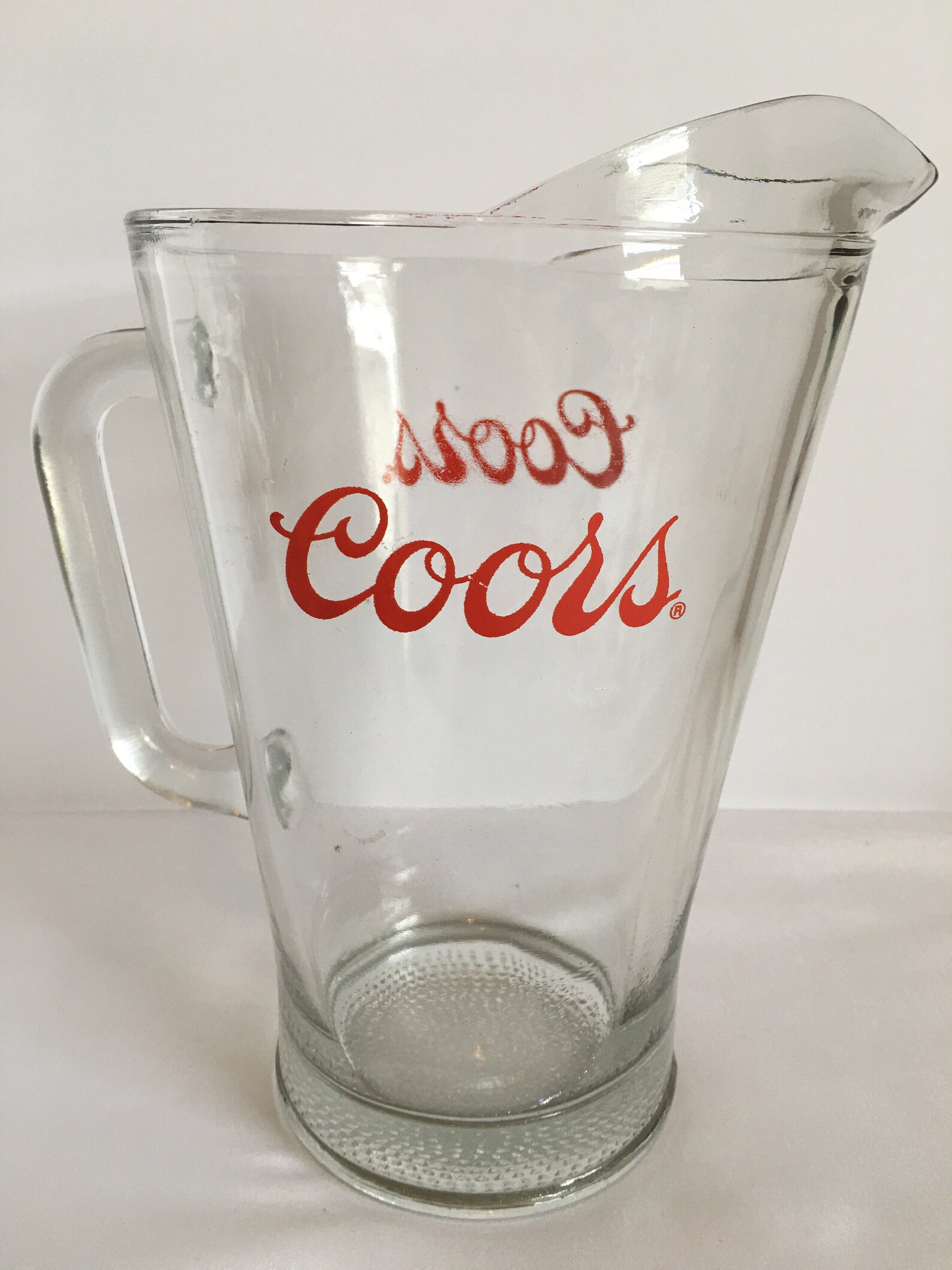 Vintage Coors Pitcher/ Large Glass Beer Pitcher/Coors Beer Etsy