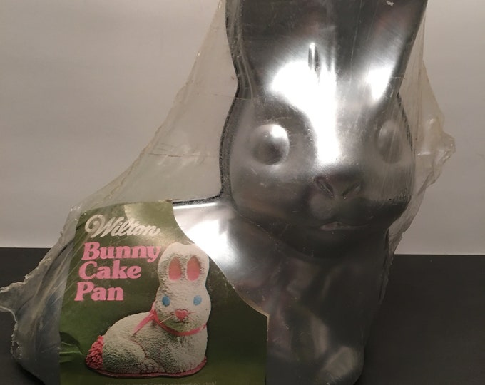 1981 Wilton Bunny Cake Pan/vintage Wilton Cake Pan/3d Bunny Cake Pan