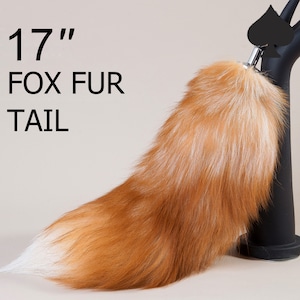 aliriga brown fox fur tail plug fox tail plug wolf tail butt plug cat tail plug anal plug tail anime cosplay petlay tail mature image 1