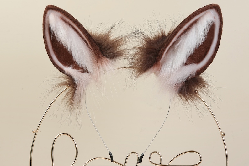 Coffee White Bunny Ear and Tail Plug Set Rabbit Tail Butt Plug Etsy