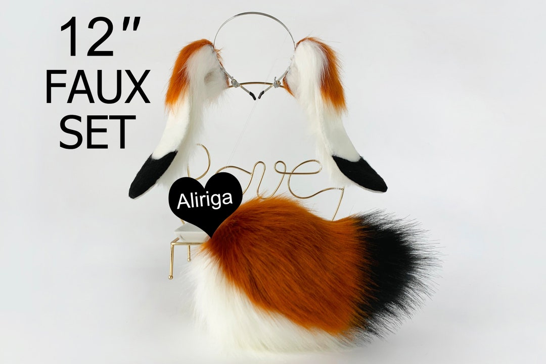 Brown Lop Bunny Ear and Tail Set Rabbit Ear and Tail Set Bunny Ears ...