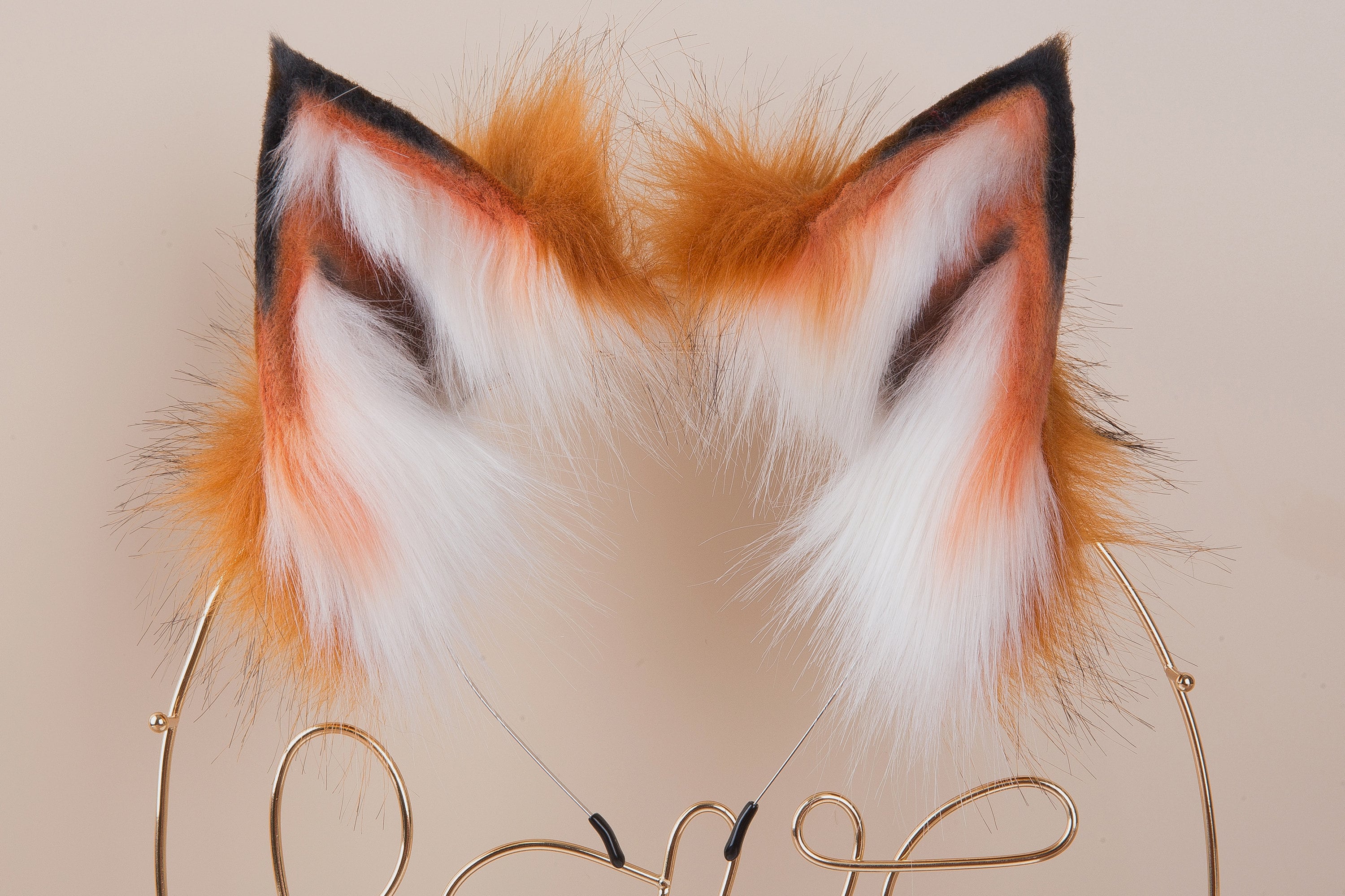 Red Fox Ear Headband Faux Fur Wolf Ear Cat Ear Cosplay Ear Etsy UK