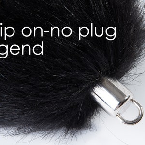 black cat ear and tail plug set kitten tail buttplug cat tail butt plug cat ear headband and tail kitten ear cosplay bdsm toy petplay mature image 5