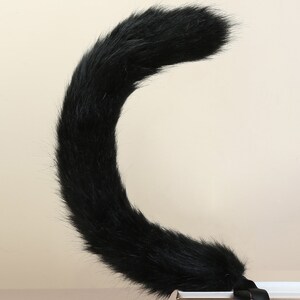 black cat ear and tail plug set kitten tail buttplug cat tail butt plug cat ear headband and tail kitten ear cosplay bdsm toy petplay mature image 9