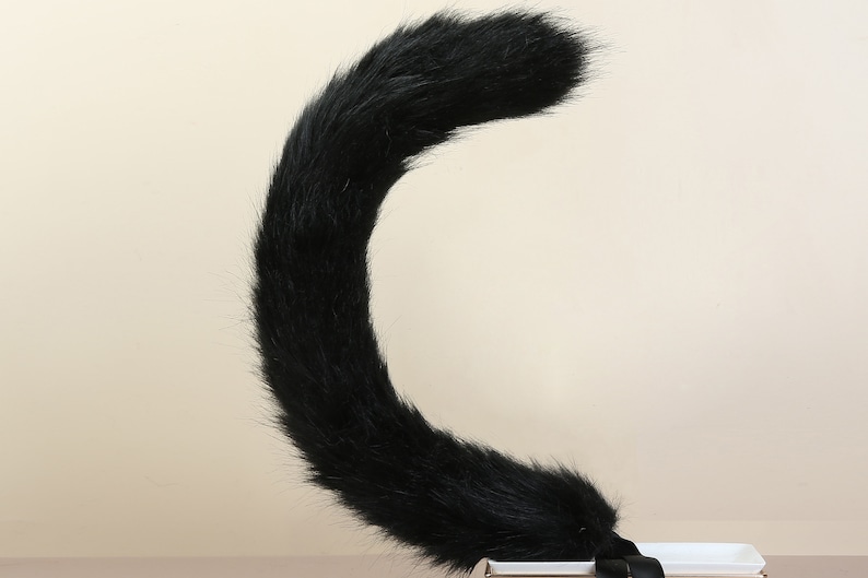 Black Cat Ear and Tail Plug Set Kitten Tail Buttplug Cat Tail Etsy