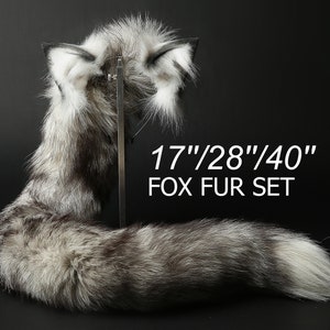 Ogon lisa i zestaw uszu lisa ucho i ogon cosplay wilk ogon i uszy koci ogon koci ucho anime cosplay koci uszy i ogon kociak zabawa Halloween