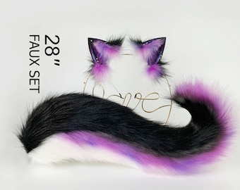 Realistic faux fur puppy tail and ear set shiba Inu dog tail and ears puppy ears and tail anime cosplay shepherd dog ear and tail puppy play