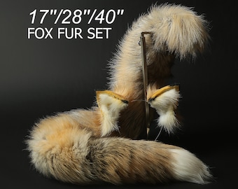 Fox tail and ear set fox ear and tail cosplay wolf tail and ears cat tail cat ear anime cosplay kitten ears and tail kittenplay Halloween