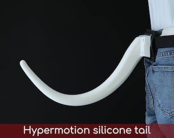 Hypermotion tail silicone core with secure leather holster hyper motion tail wagging tail kemonomimi therian silicone core tail supermotion