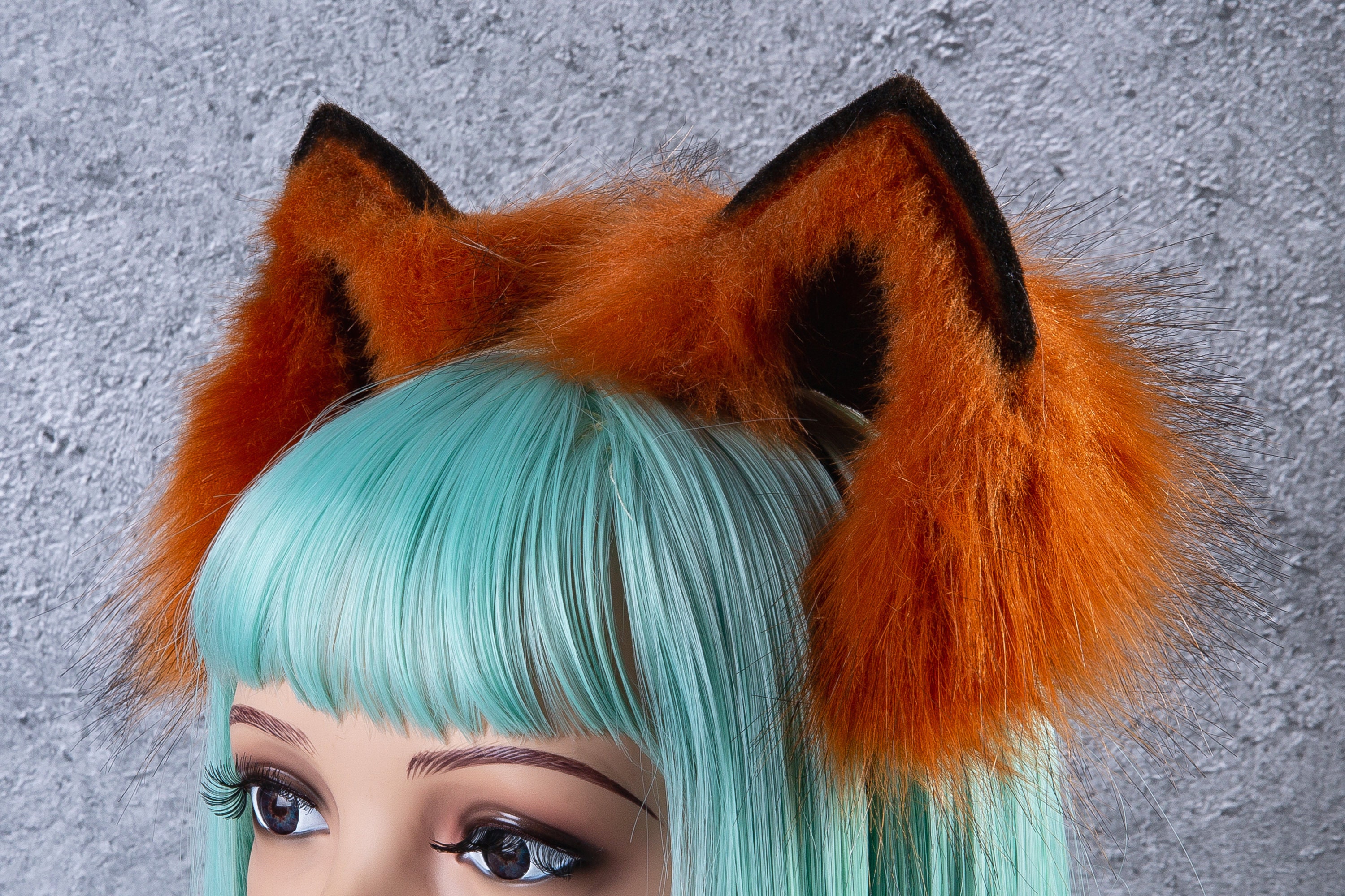Brown wolf ear fox ear kitten ear neko ear anime cosplay ear | Etsy