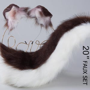 Realistische Kunstfell Welpen Schwanz und Ohren set Shiba Inu Hund Schwanz und Ohren Welpen Ohren und Schwanz Anime Cosplay Schäferhund Ohr und Schwanz Welpen spielen