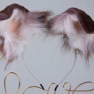Sheepdog ear faux fur Dog ear kitten play ear kittenplay ear animal ear neko cosplay anime ear neko ear fox ear cat ear headband wolf ear